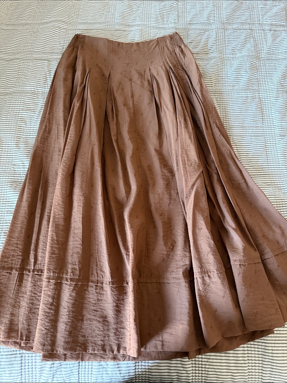 Promesa Brown Full A-Line Skirt